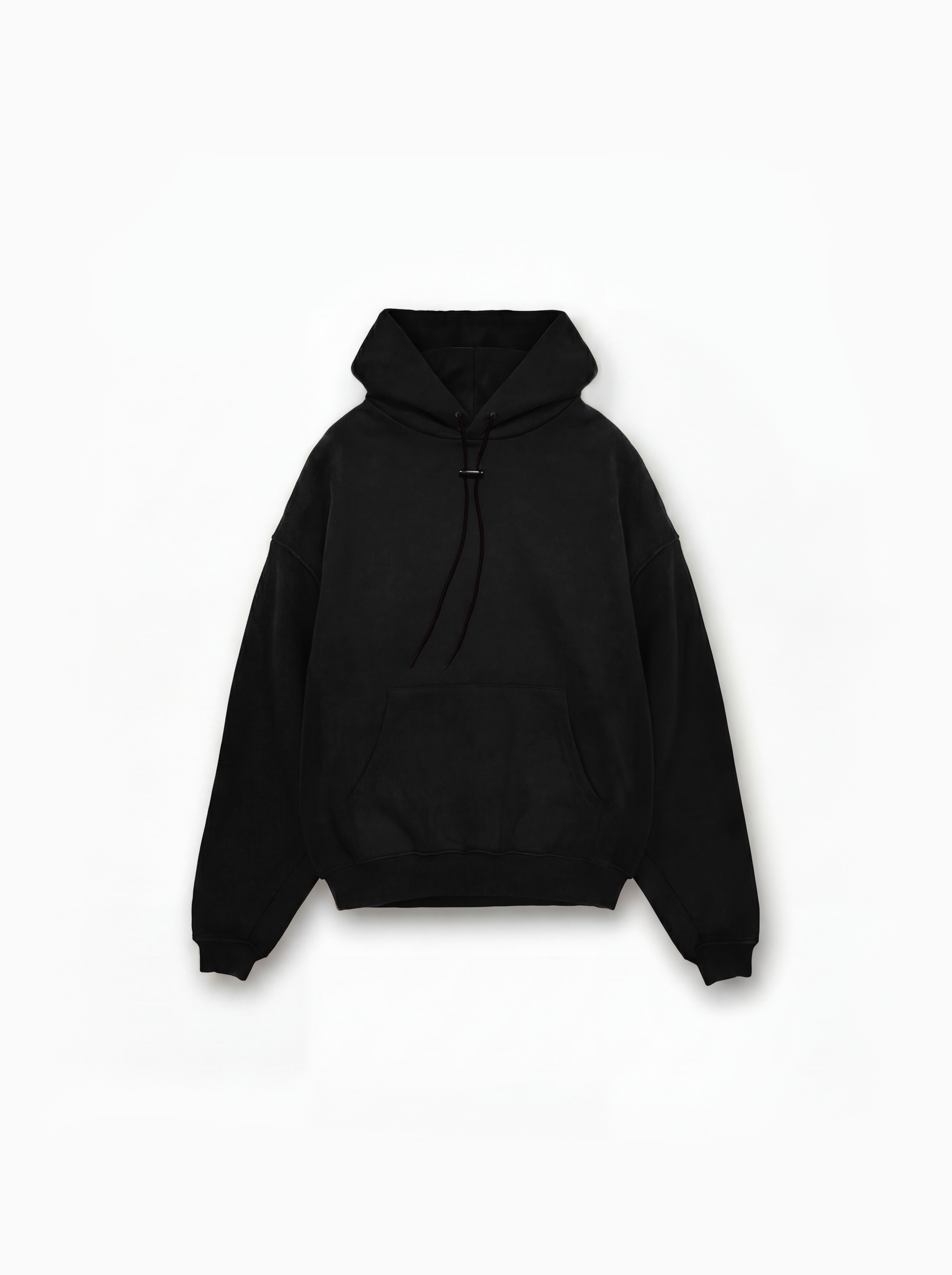 AC1 BRUTALIST VINTAGE OVERSIZED HOODIE - BLACK