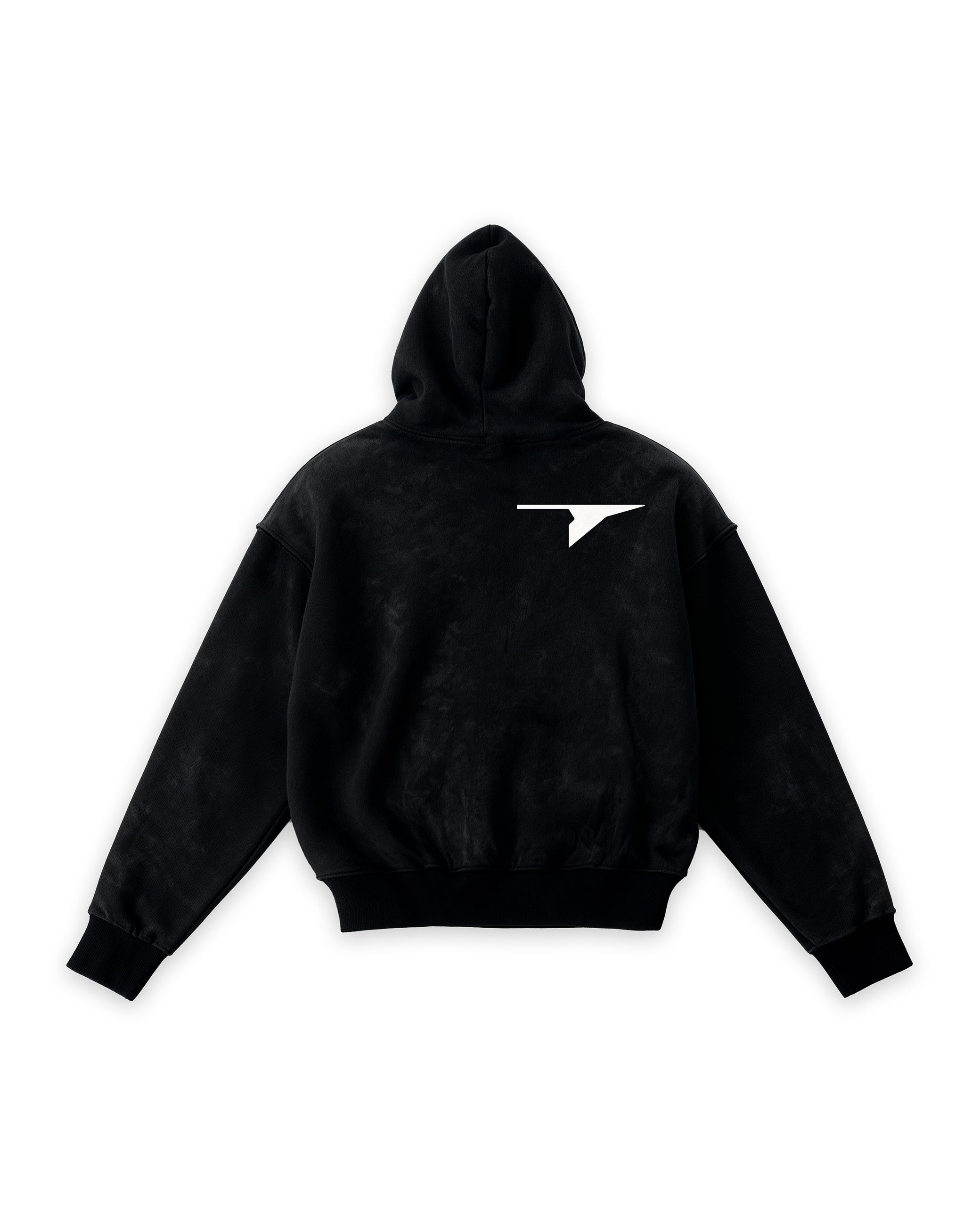 AC1 BRUTALIST VINTAGE OVERSIZED HOODIE - BLACK