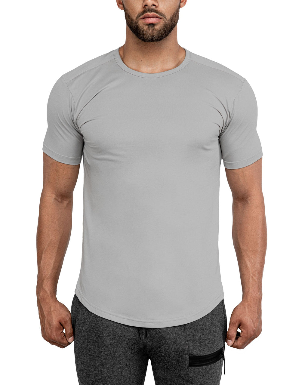 GROUNDED PERFORMANCE TEE – STONE