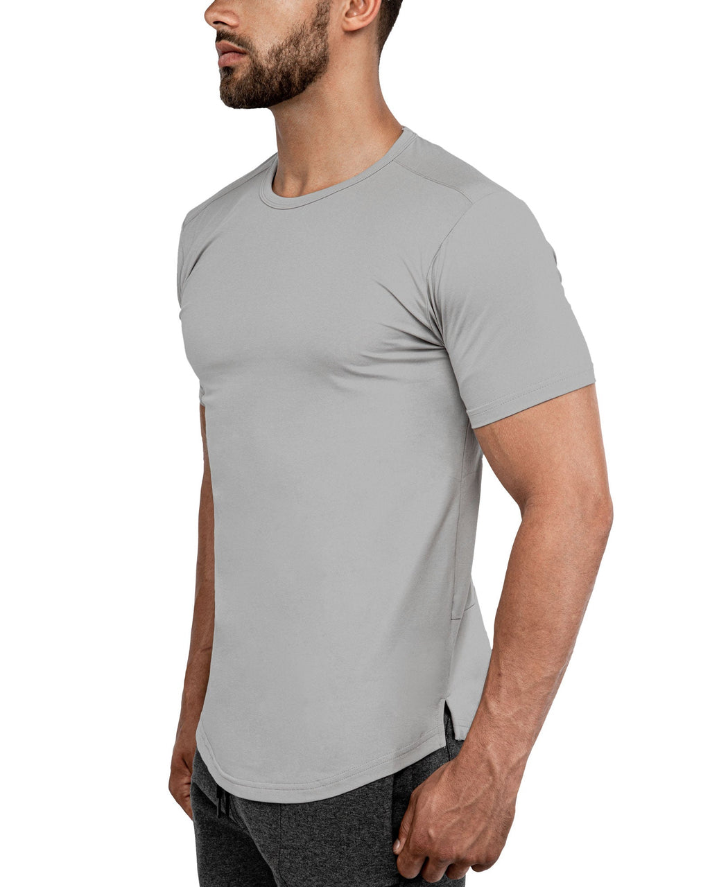 GROUNDED PERFORMANCE TEE – STONE