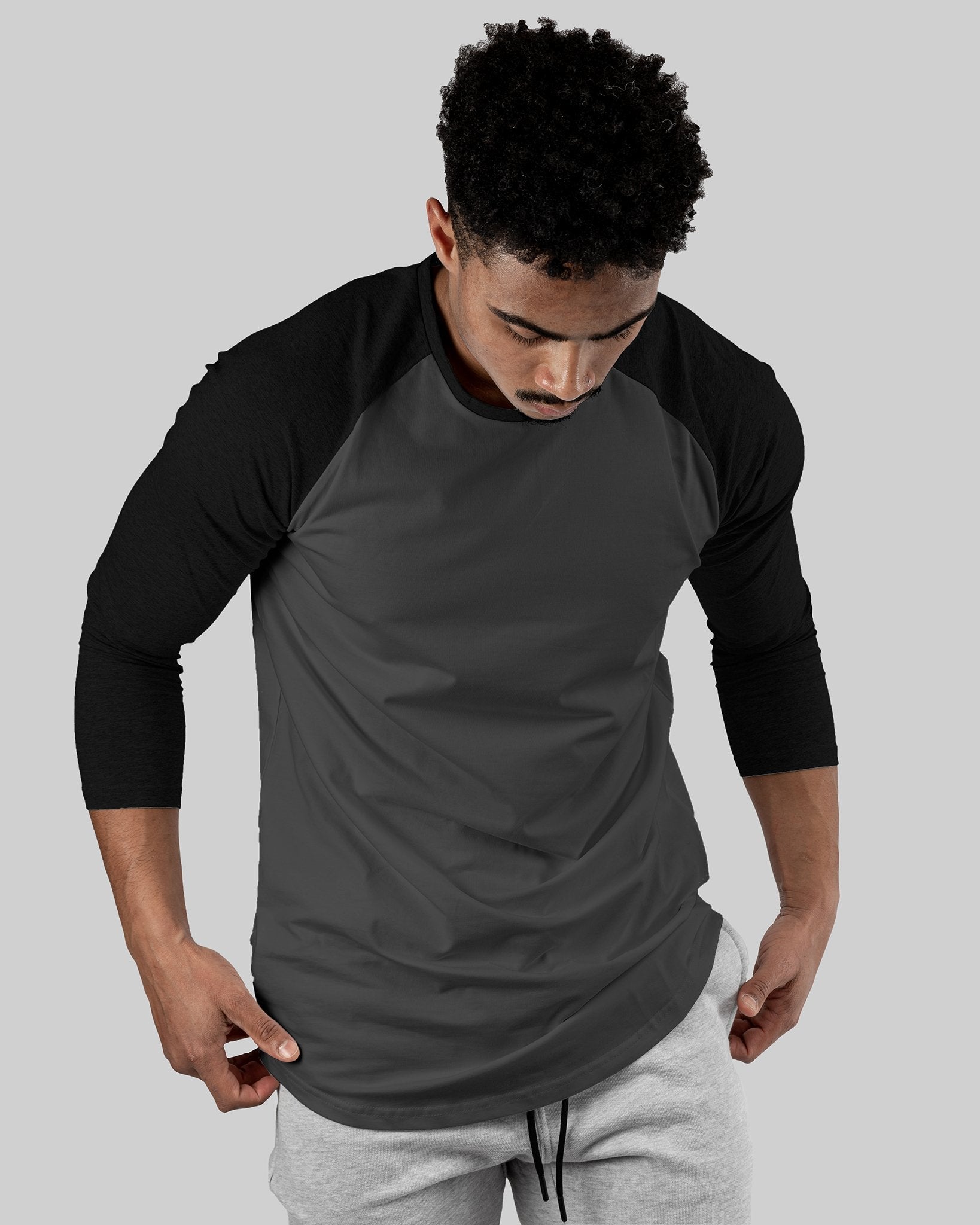 Raglan Athleti-Fit™ - Charcoal Base