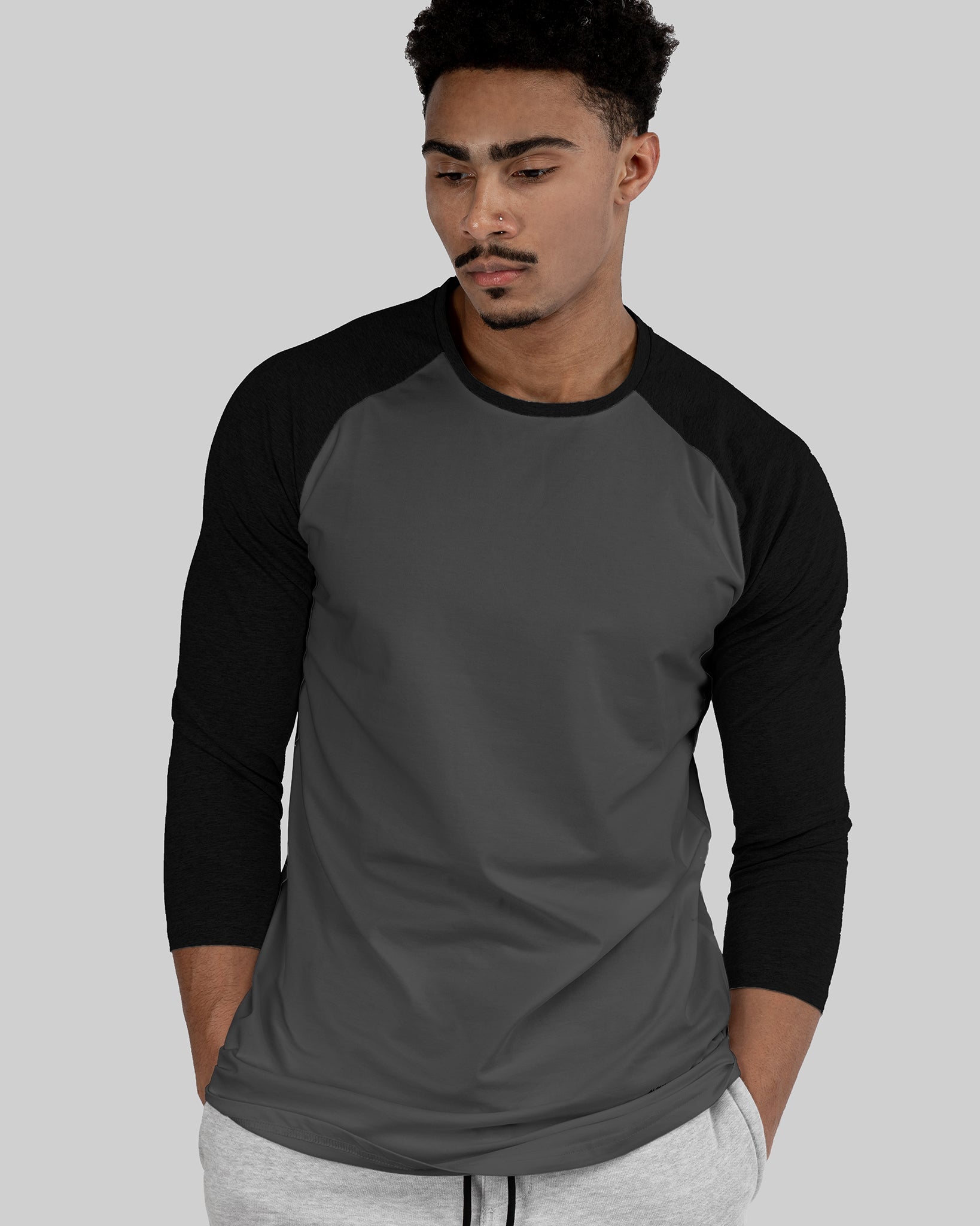 Raglan Athleti-Fit™ - Charcoal Base