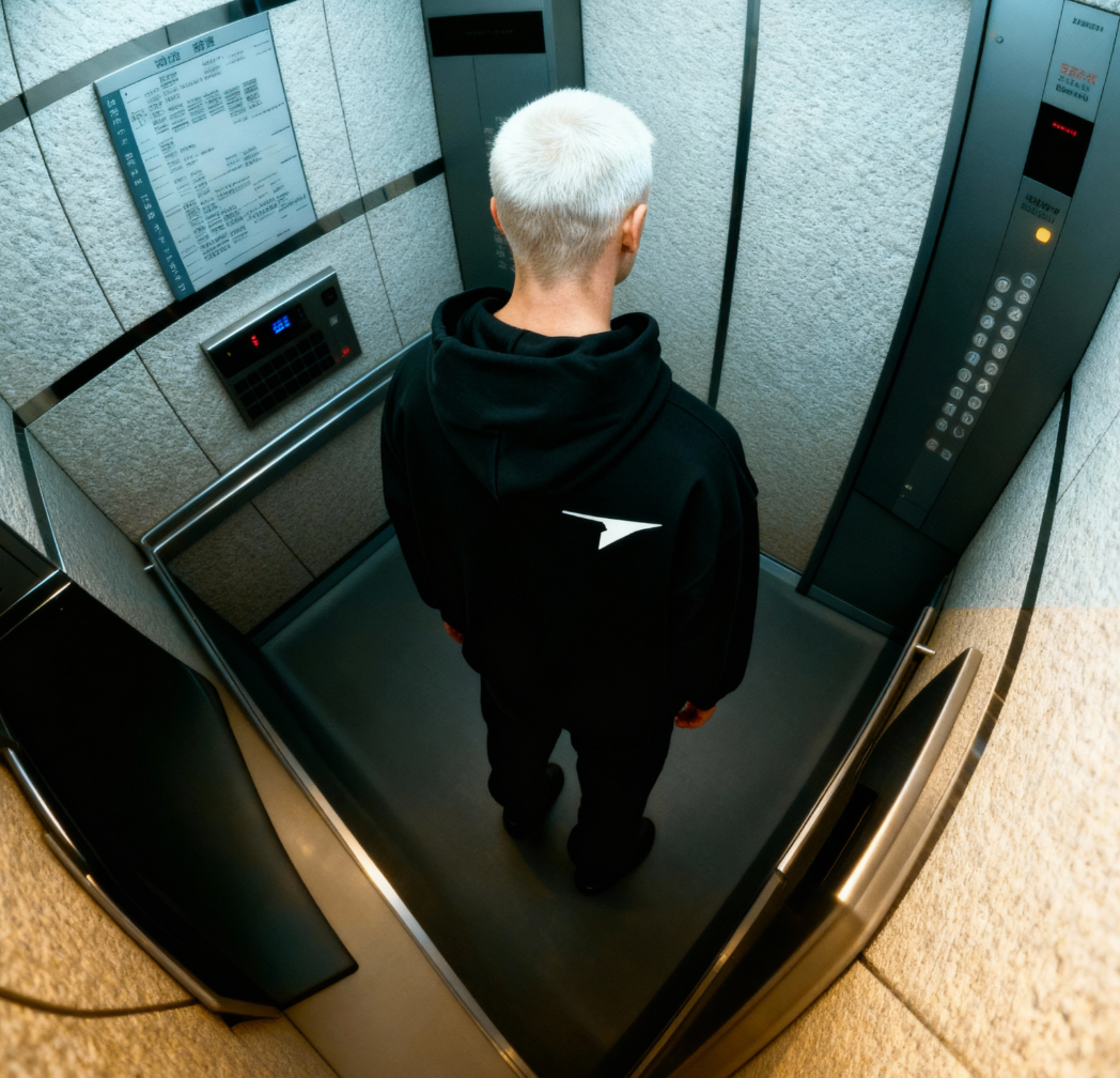 AC1 BRUTALIST VINTAGE OVERSIZED HOODIE - BLACK