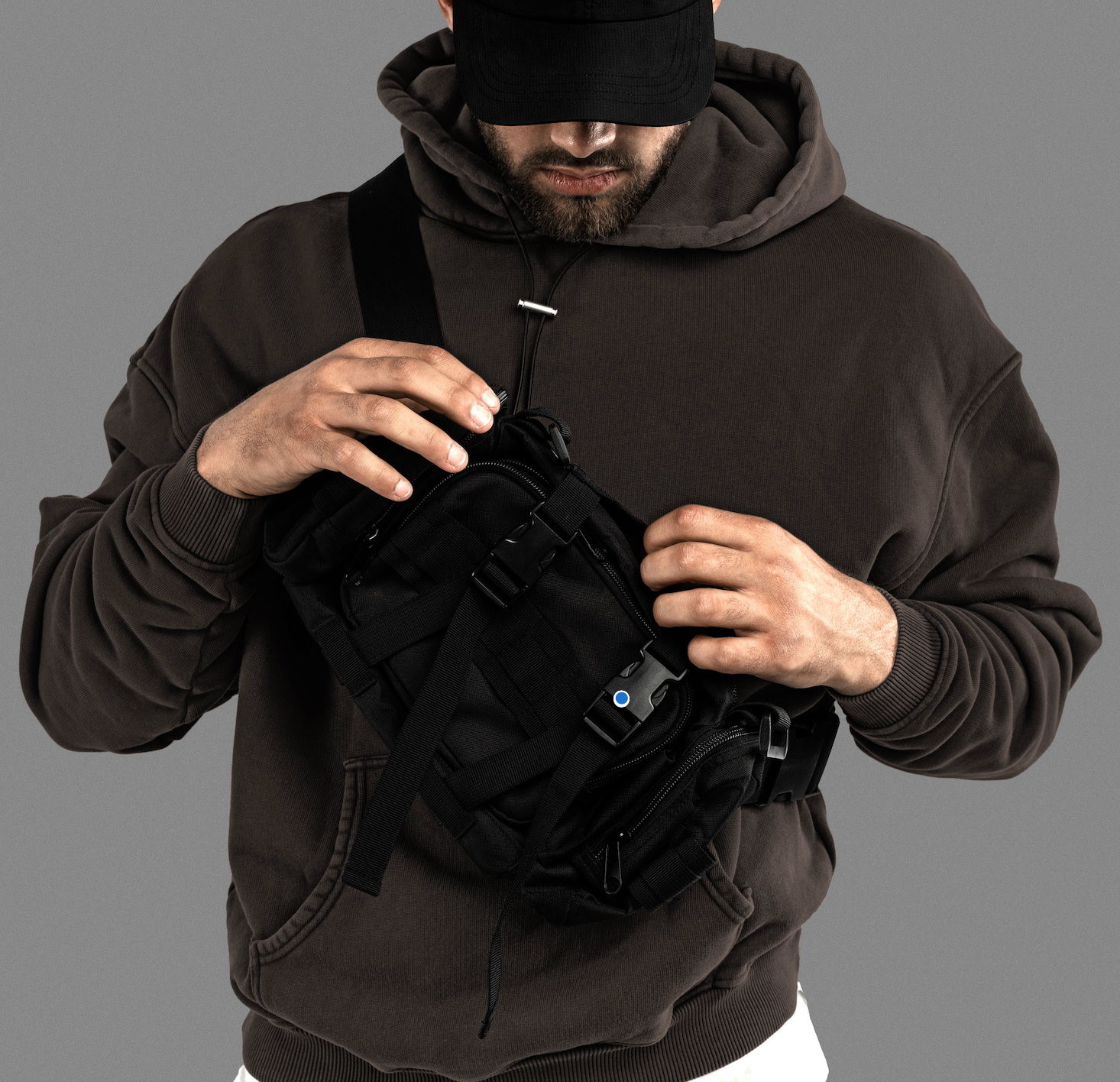 AC1 BRUTALIST VINTAGE OVERSIZED HOODIE - ENTS GRAY