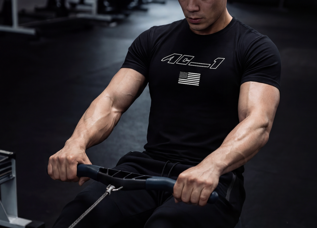AC-1 Flag Tee - Athletifit ™ - Black