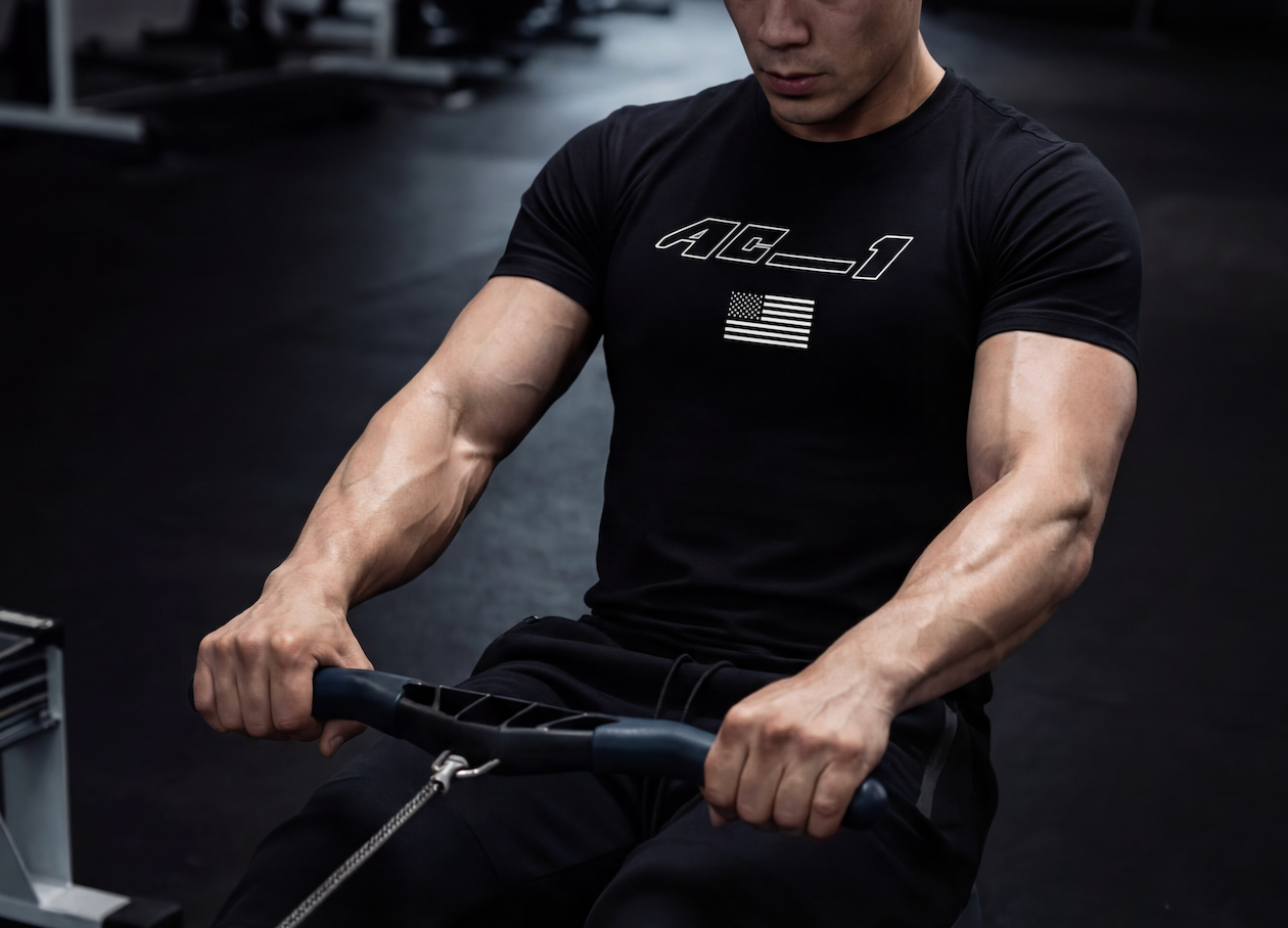 AC-1 Flag Tee - Athletifit ™ - Black