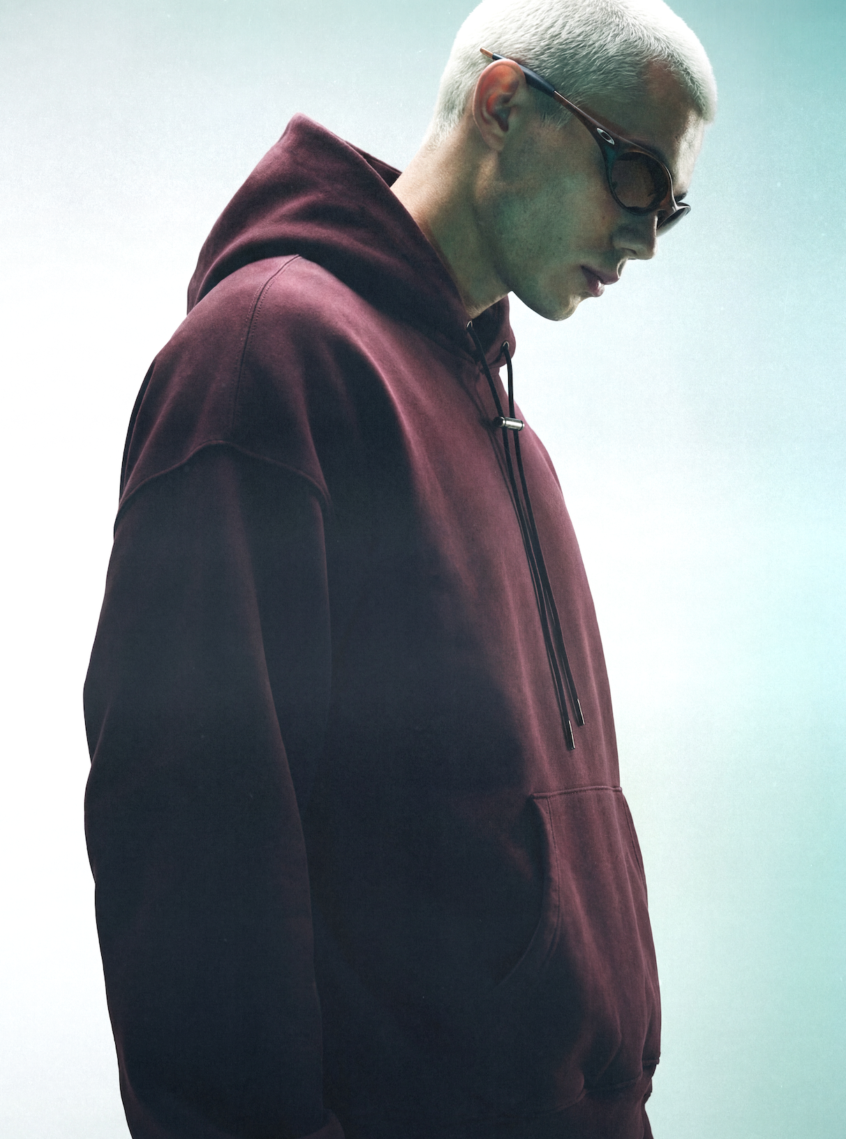 AC1 STAMP VINTAGE OVERSIZED HOODIE - FADED FORGE