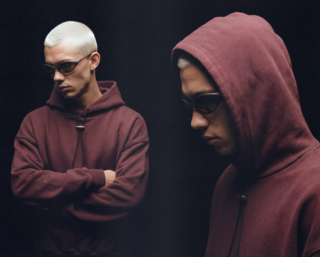 AC1 STAMP VINTAGE OVERSIZED HOODIE - FADED FORGE