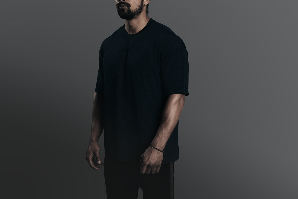 Bamboo Oversized Tee - Brutalist - Black