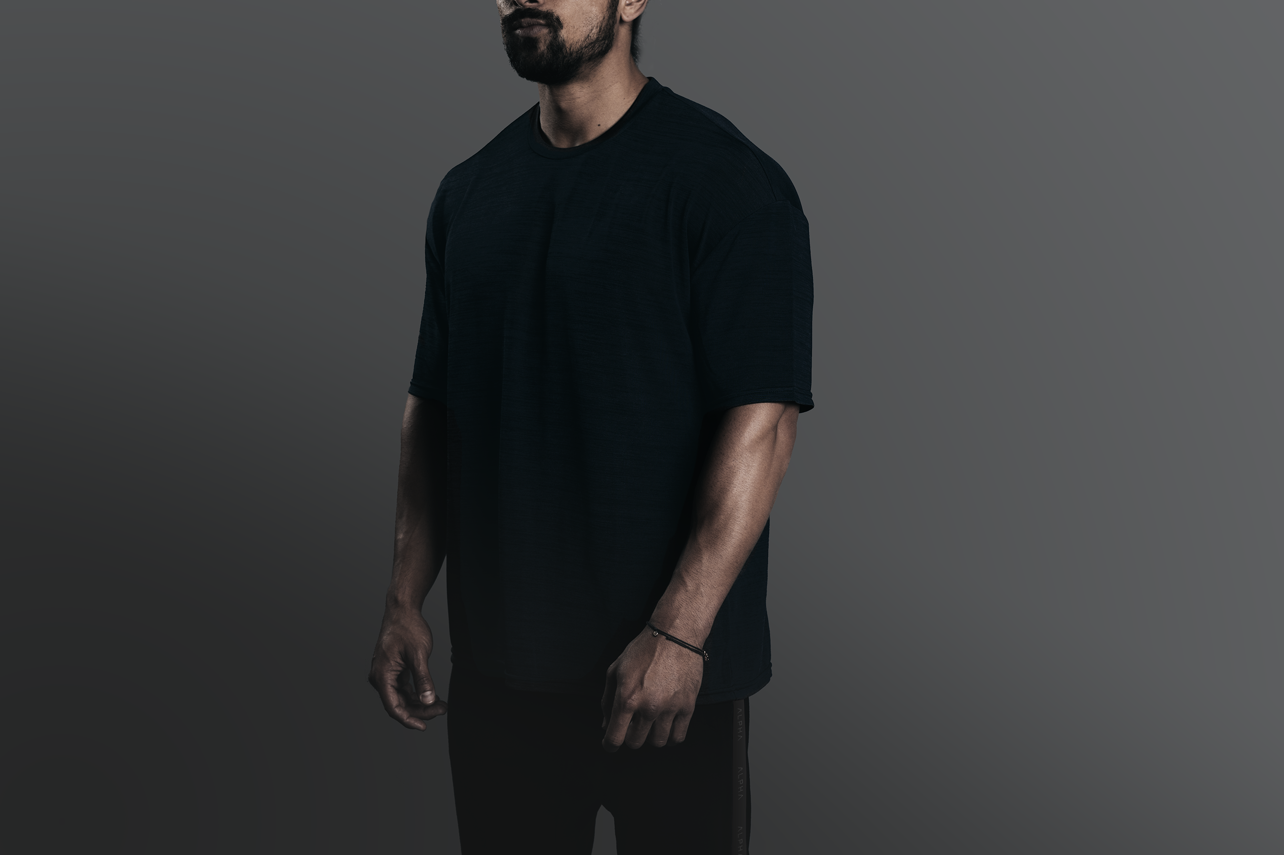Bamboo Oversized Tee - Brutalist - Stealth